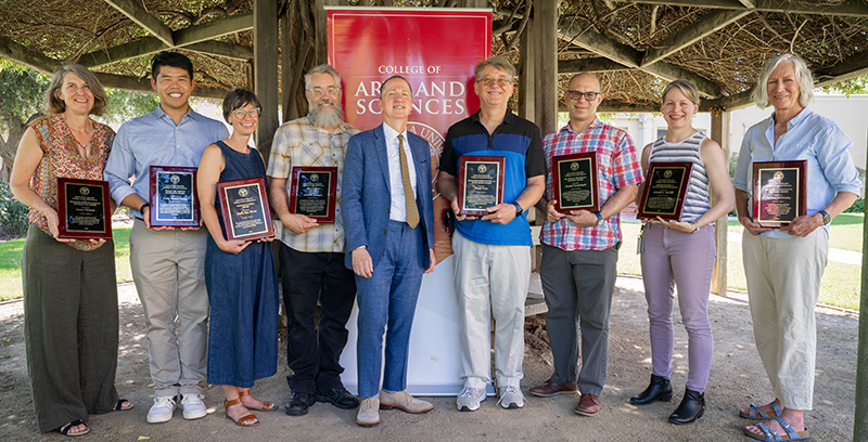 Daniel Press and six of the nine 2025 CAS award winners