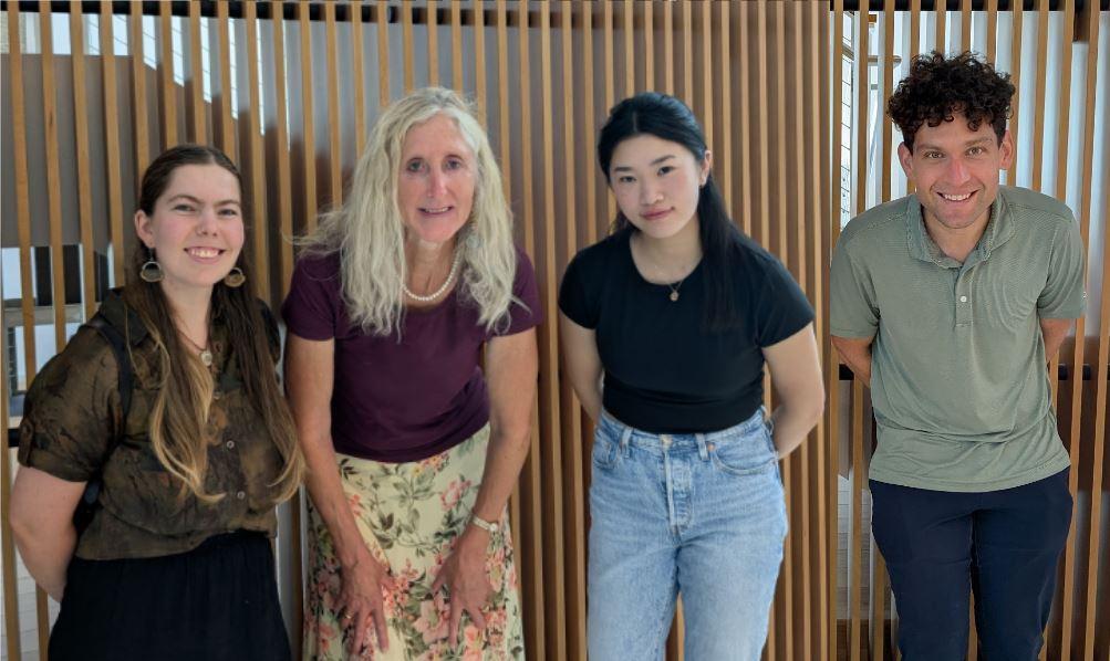 Iris Stewart-Frey and student authors of a paper published in Water Resources Research