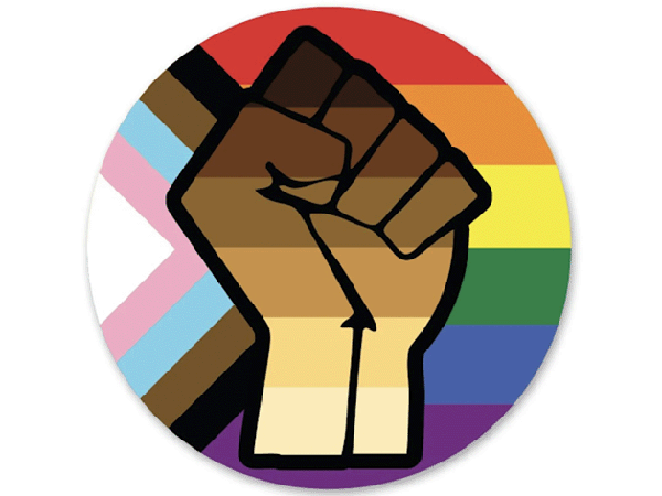 Diversity colors and power hand 