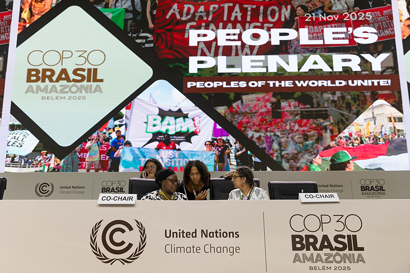 Members of civil society during the People’s Plenary during the 2025 COP 30 Climate Negotiations (Photo: UN Climate Change - Kiara Worth)