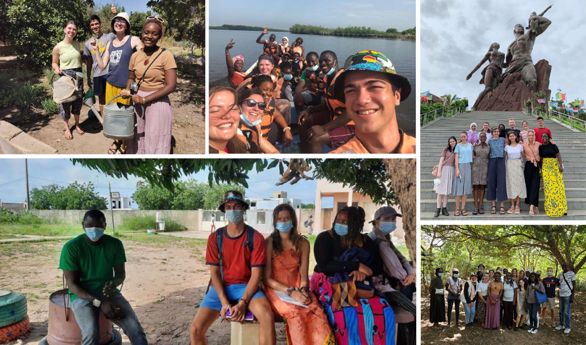 Collage of Willy Martinezs Senegal trip 5 photos