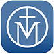 App logo with a stylized M and T inside a circle.