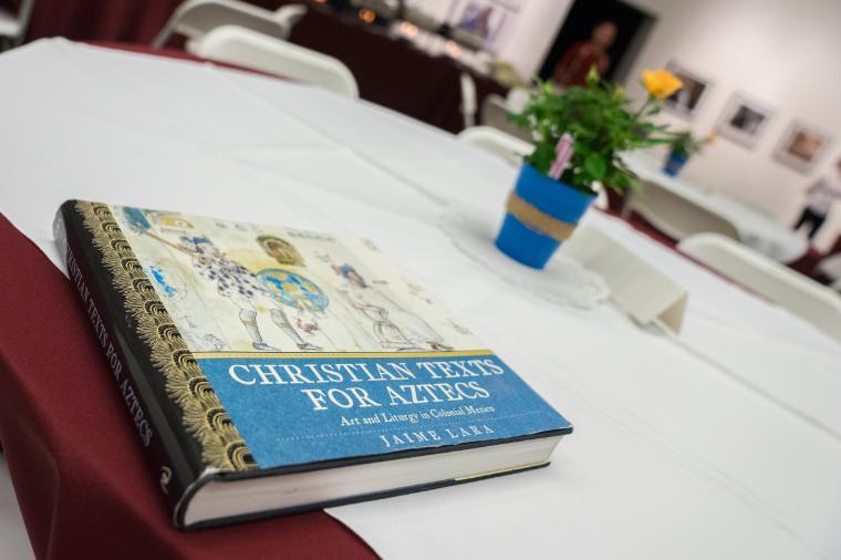 text book on table