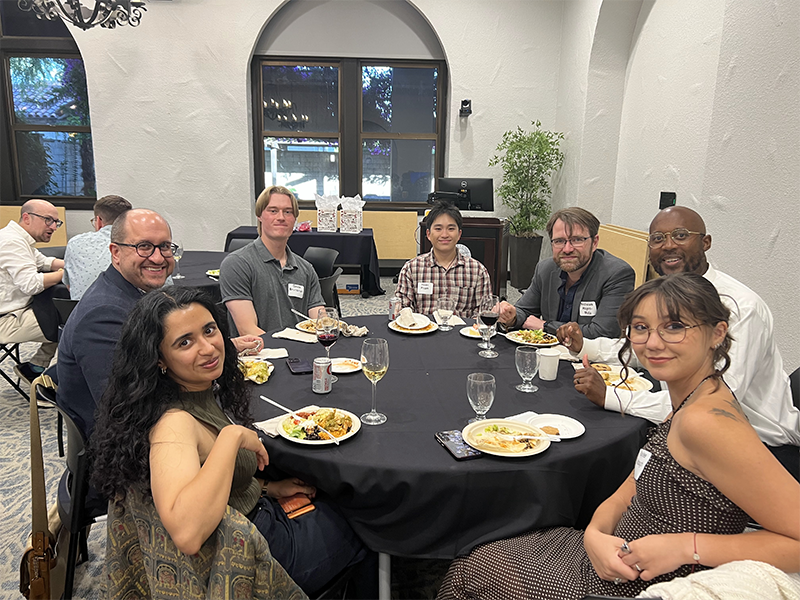 Clockwise from lower left: Gaurika Mehta, Paul Schutz, Gavin Brunsman, Hoan Pham, Nicholas Hayes-Mota, Kaylee Arbaugh