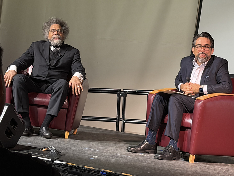 Cornel West and Chris Tirres