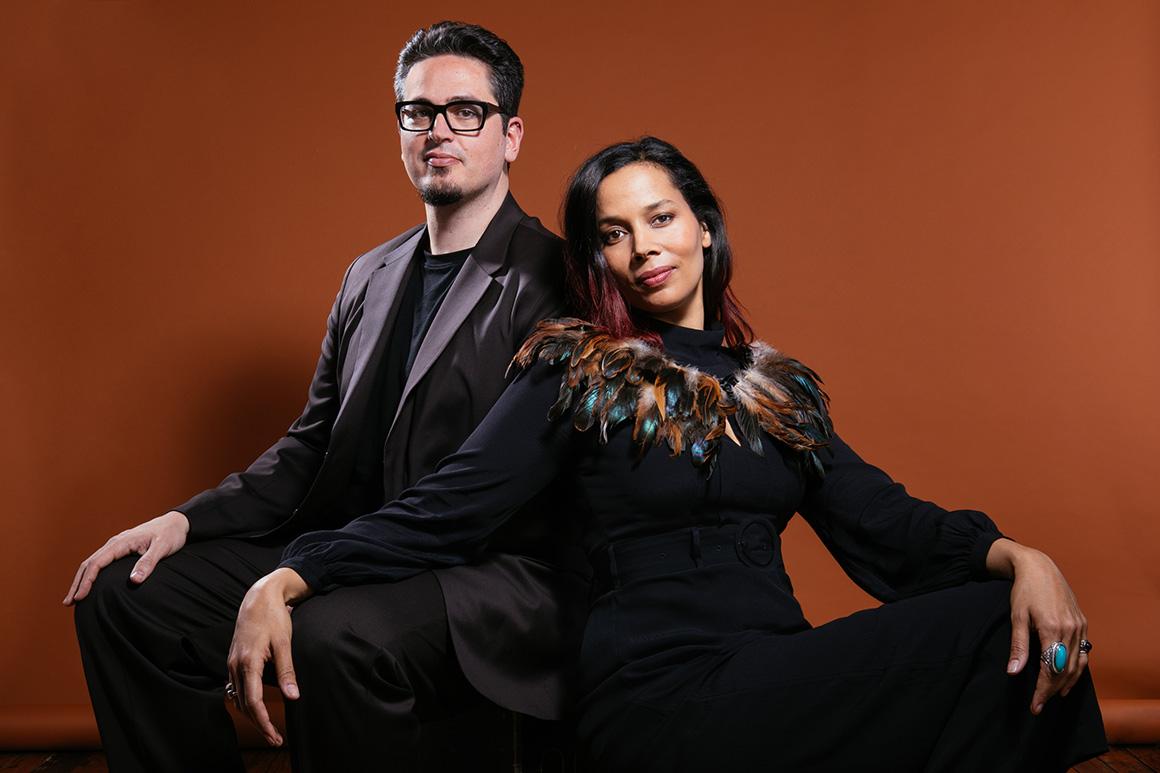 Francesco Turrisi and Rhiannon Giddens 