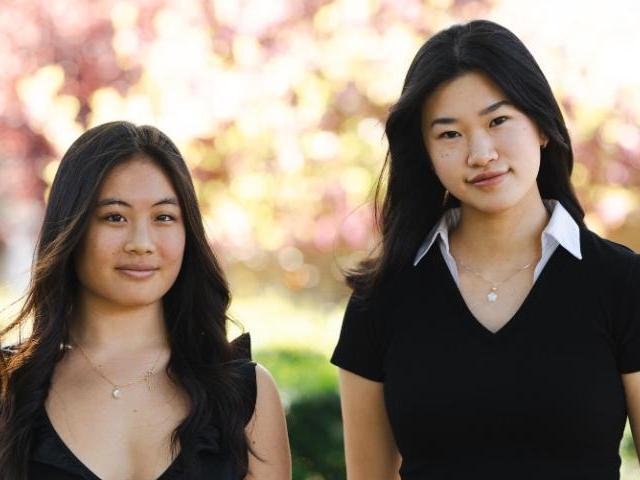 Megan Baldemor ’26 and Samantha “Sam” Lei ’26