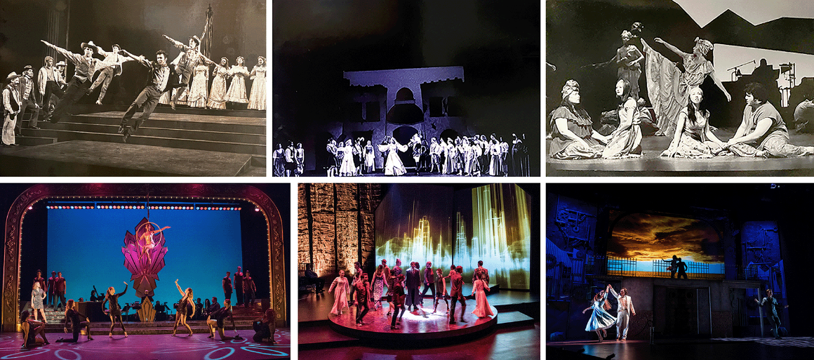 Collage of Derek Duartes top 6 shows at SCU