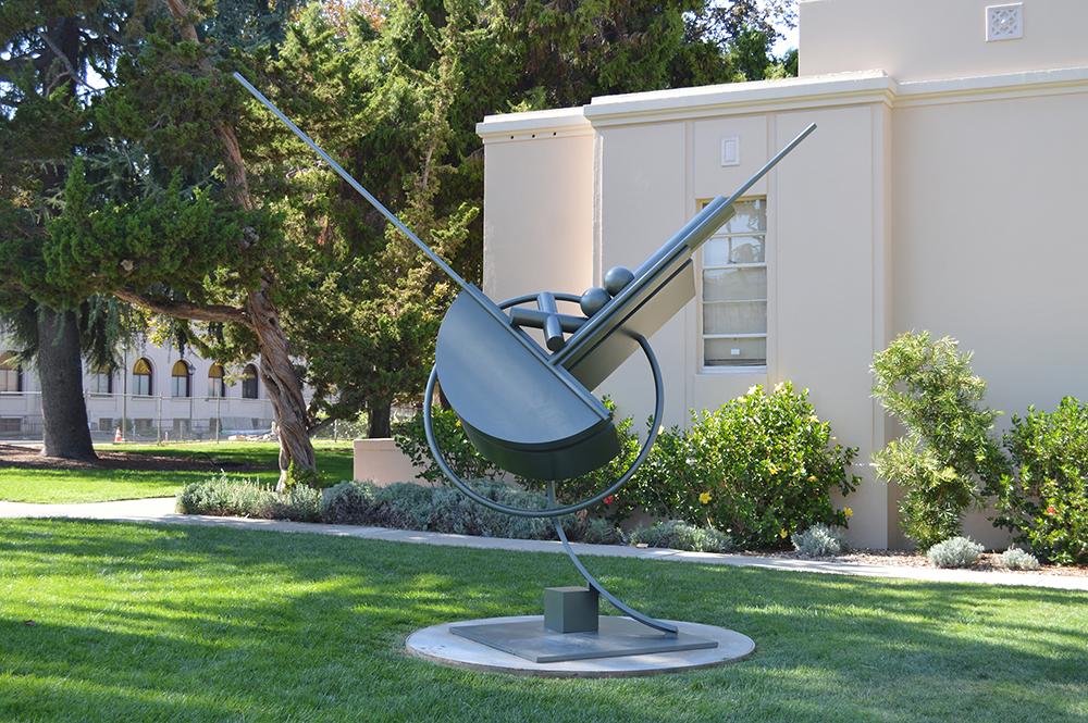 Fletcher Bentons monumental sculpture Going Around the Corner with X.