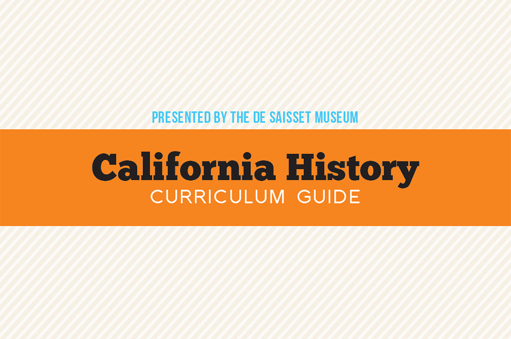 Image of the cover of the de Saissets California History Curriculum Guide.