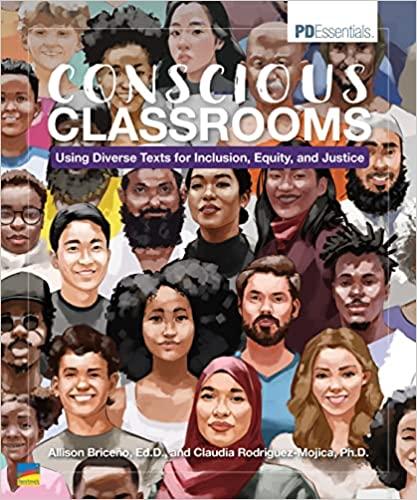 Conscious Classrooms book cover featuring diverse faces of students.