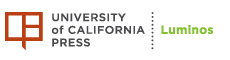 UC Press-Luminos logo with an orange and green design.