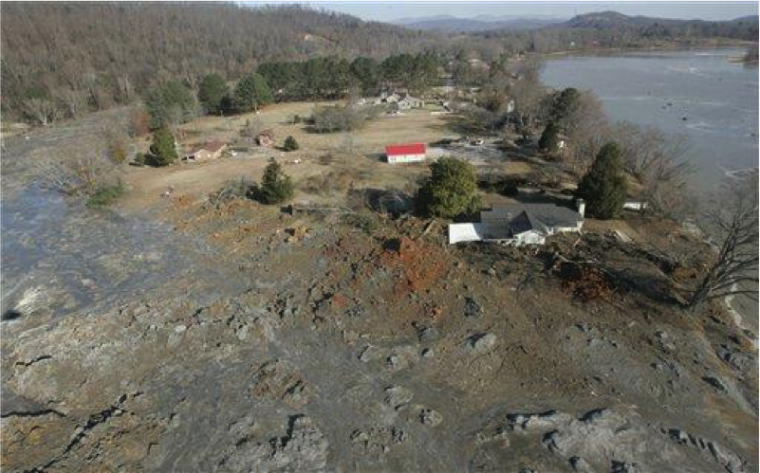 In December 2008, a retention wall failed at the Tennessee Valley Authoritys Kingston 