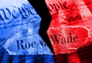 Roe v. Wade torn amidst political polarization. Photo by zimmytws via Adobe Stock.