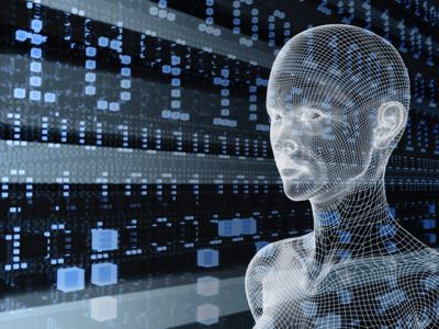 code and a human outline