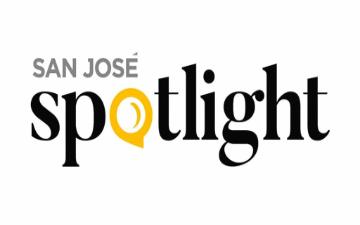 San Jose Spotlight logo with a yellow o.