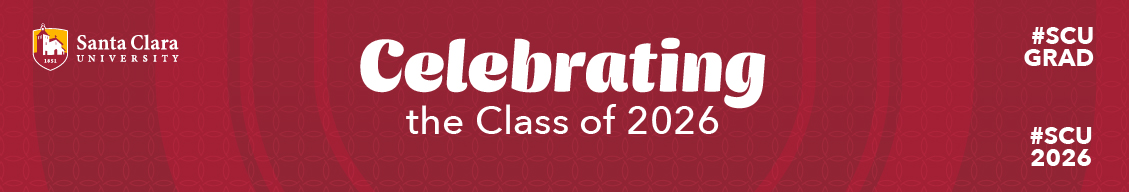 Celebrating the class of 2026 on a beige shield pattern background.