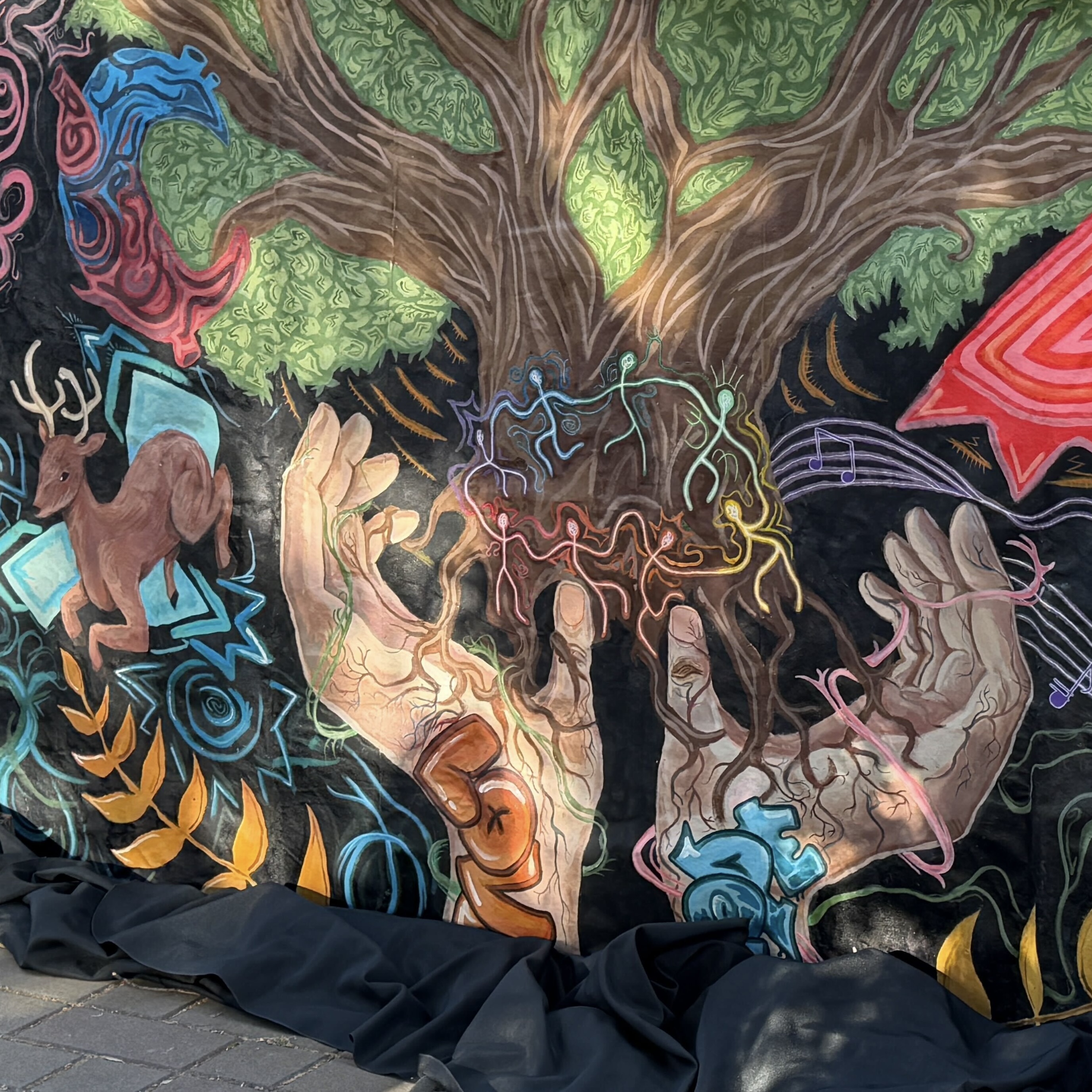 Appalachia Mural created by students from the Spring 2026 Immersion 