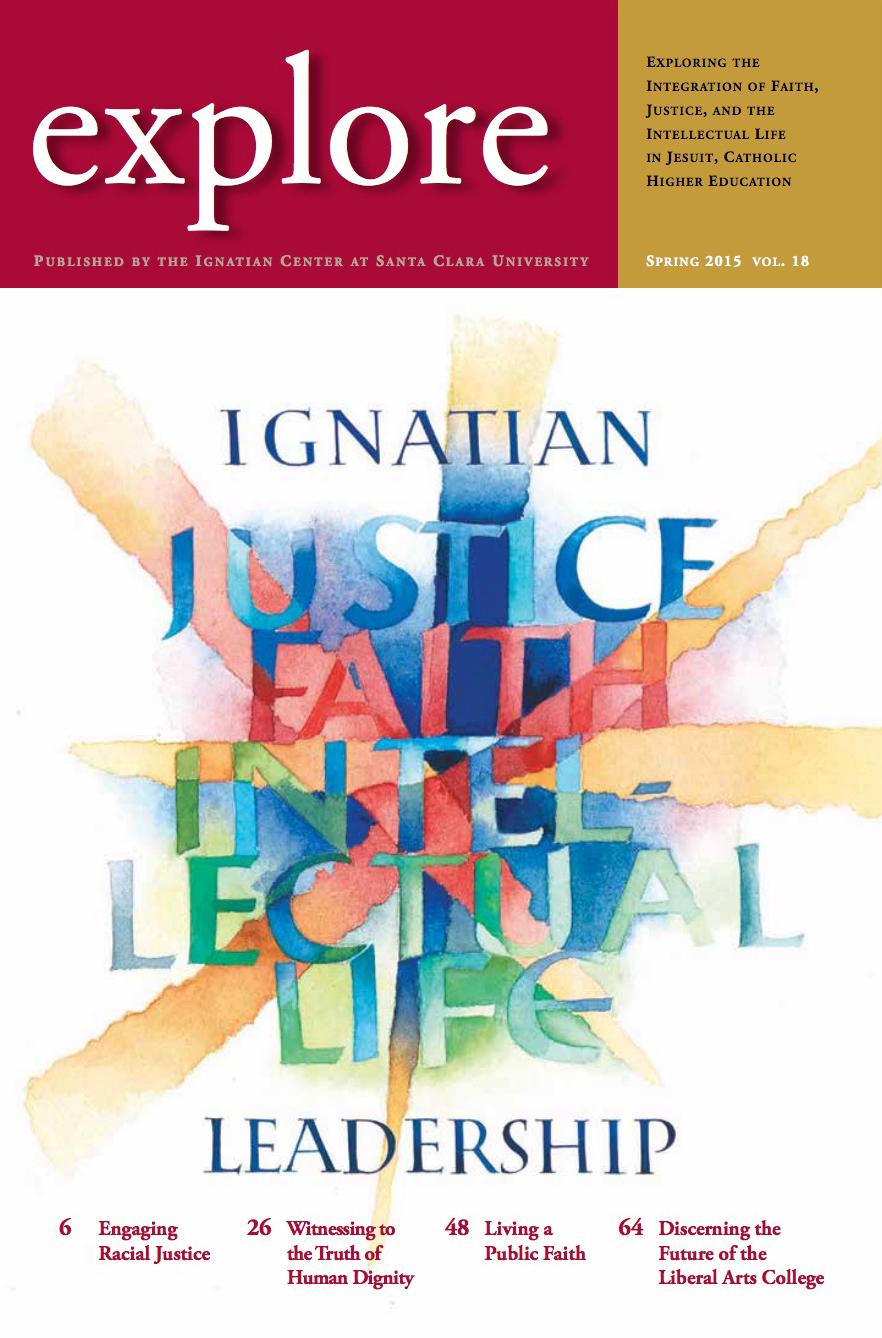 Explore magazine Spring 2015 cover featuring the theme Ignatian Leadership.
