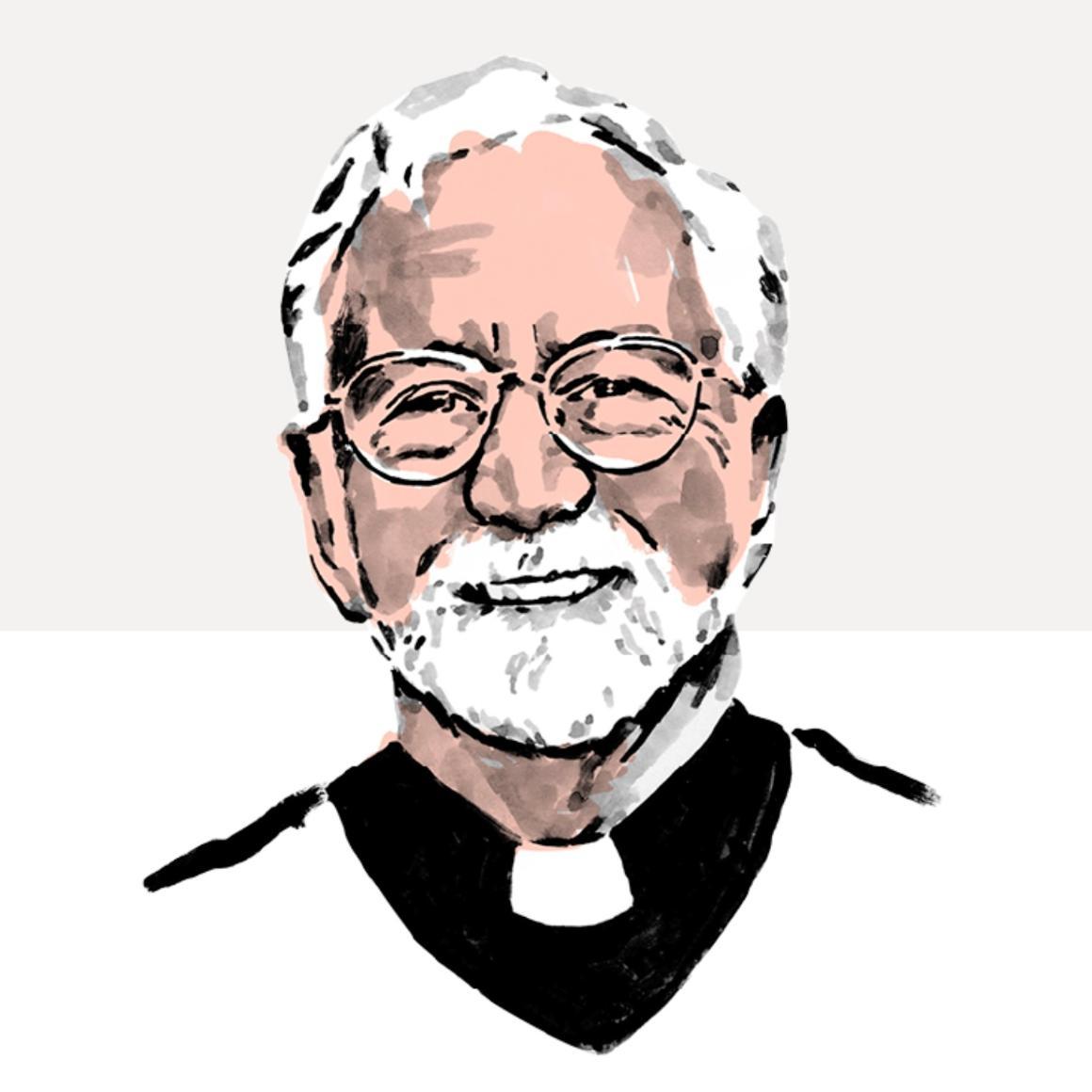 William ONeill, SJ. illustration by Sam Kerr