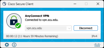 AnyConnect VPN interface prompting for second password.