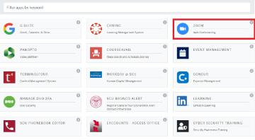 click on the MySCU Zoom Tile