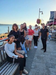 Santa Clara students in Seattle, where they pitched their ideas for Maudes Ventures @ SCU.
