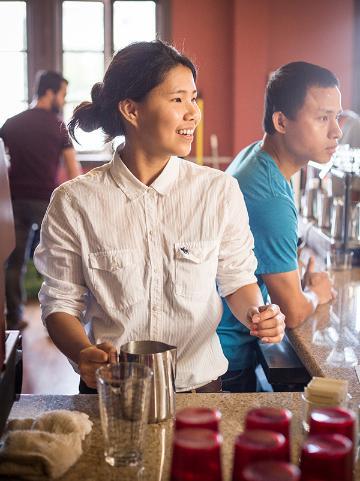 Refugees from around the world learn their trade at barista training at 1951 Coffee Company.