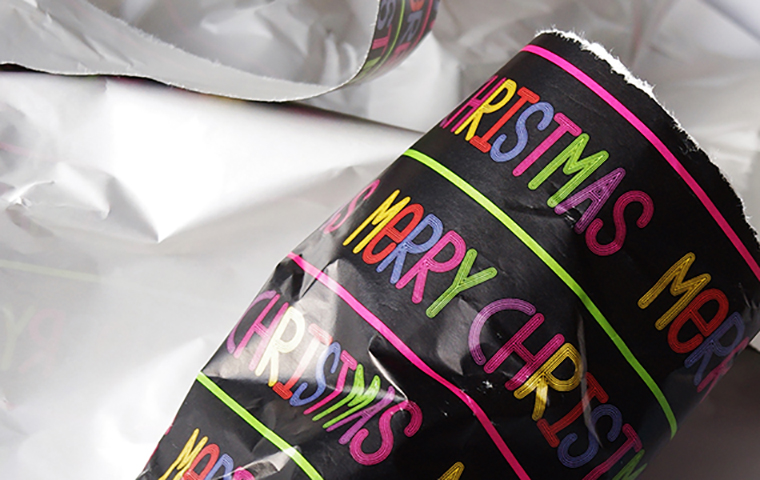 Used wrapping paper