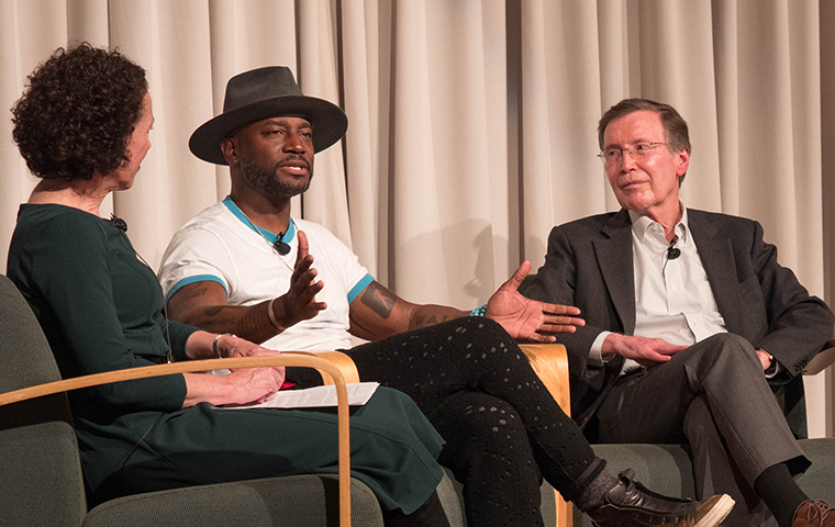 Actor Taye Diggs and Francisco Jimenez discuss childrens literature