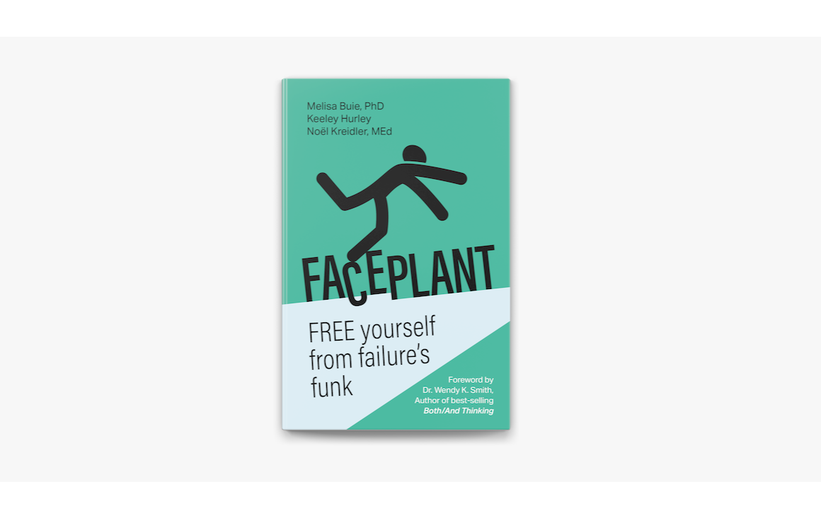 Book cover featuring a tripping stick figure