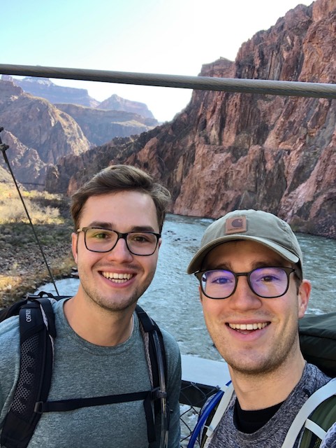 Ney, left, with big brother Michael 20.