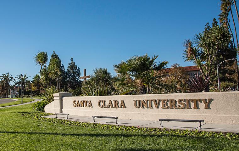 SCU Entrance from El Camino Real