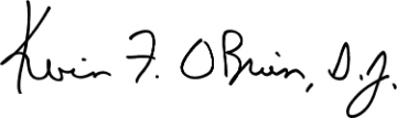 Signature of Fr. Kevin OBrien
