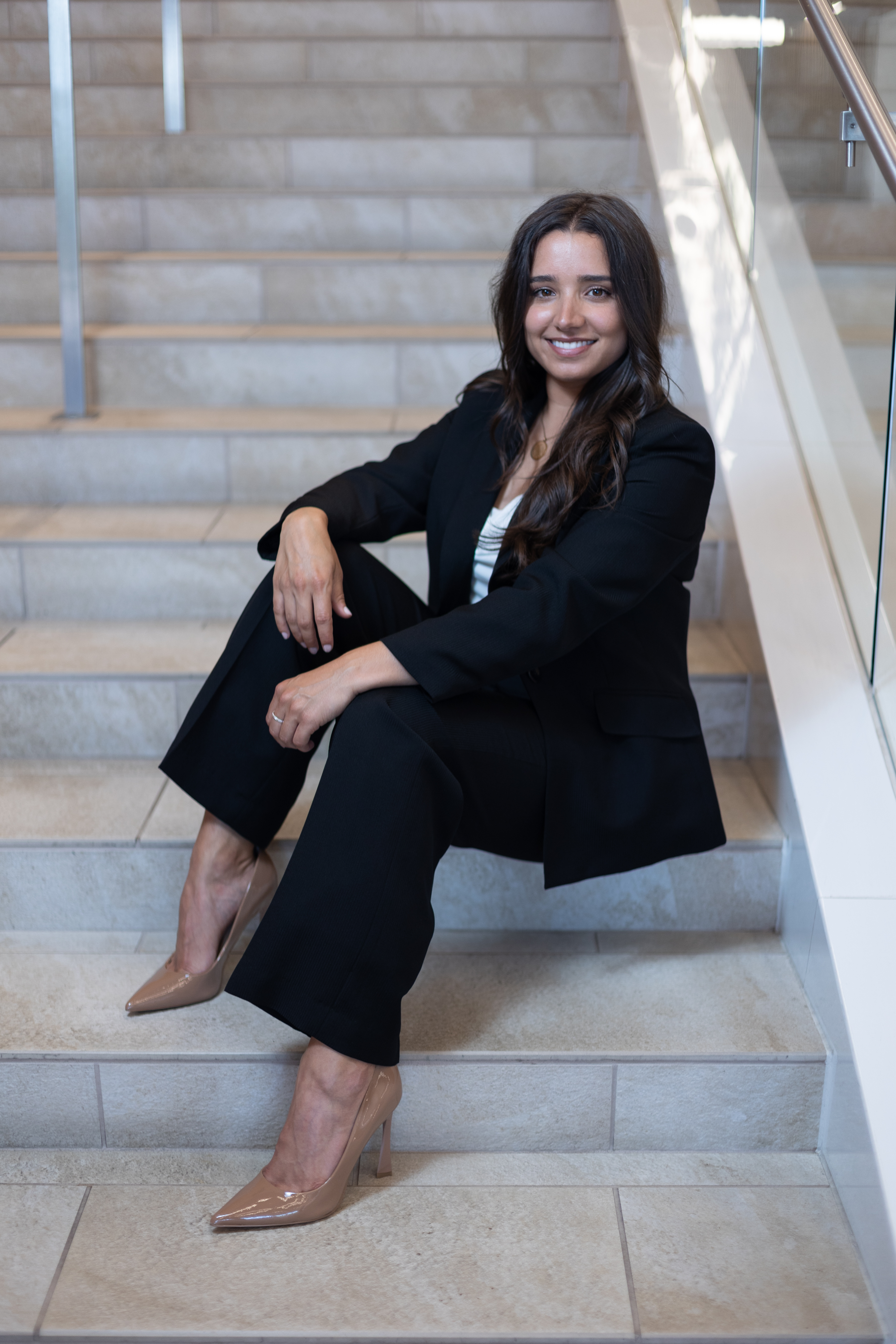 Mirelle Raza 15, pictured at the Santa Clara University School of Law.