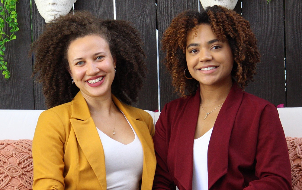 Founders of Tress, Aliyah Morphis 17 (left) and Hannah LeBlanc 19