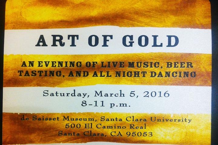ART OF GOLD event poster with date, time, and location details. image link to story