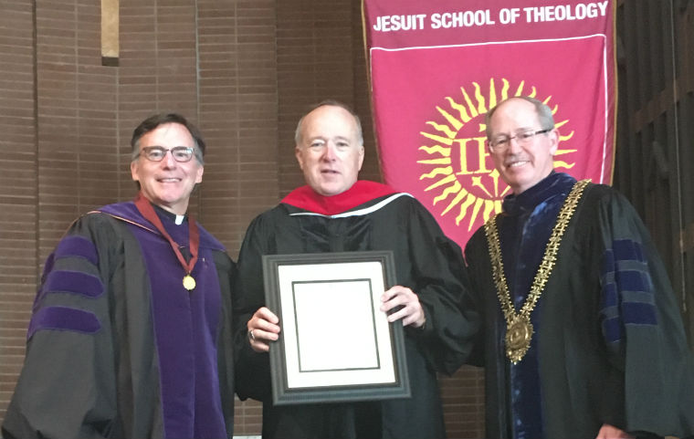 Bishop McElroy, Fr. Kevin OBrien, Fr. Michael Engh