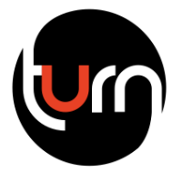 word turn inside a black circle