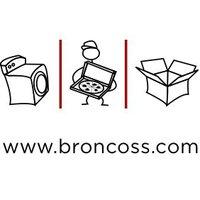 www.broncoss.com with three box icons above text.