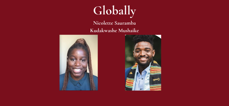 Globally 3rd Place Grad - Student Name with two side-by-side student photos.
