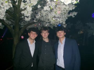 Ethan with two friends