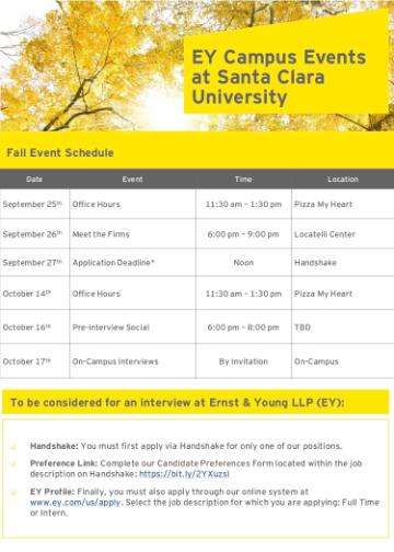 Flyer titled EY Featured Experts  EOY Entry Tips with schedule details and expert contact information.