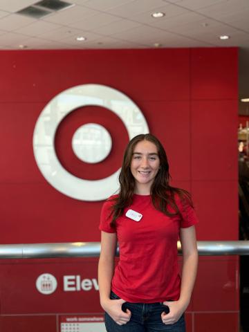 Siena Campbell at work