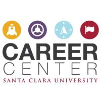 SCU Career Center logo with four colored icons above text.