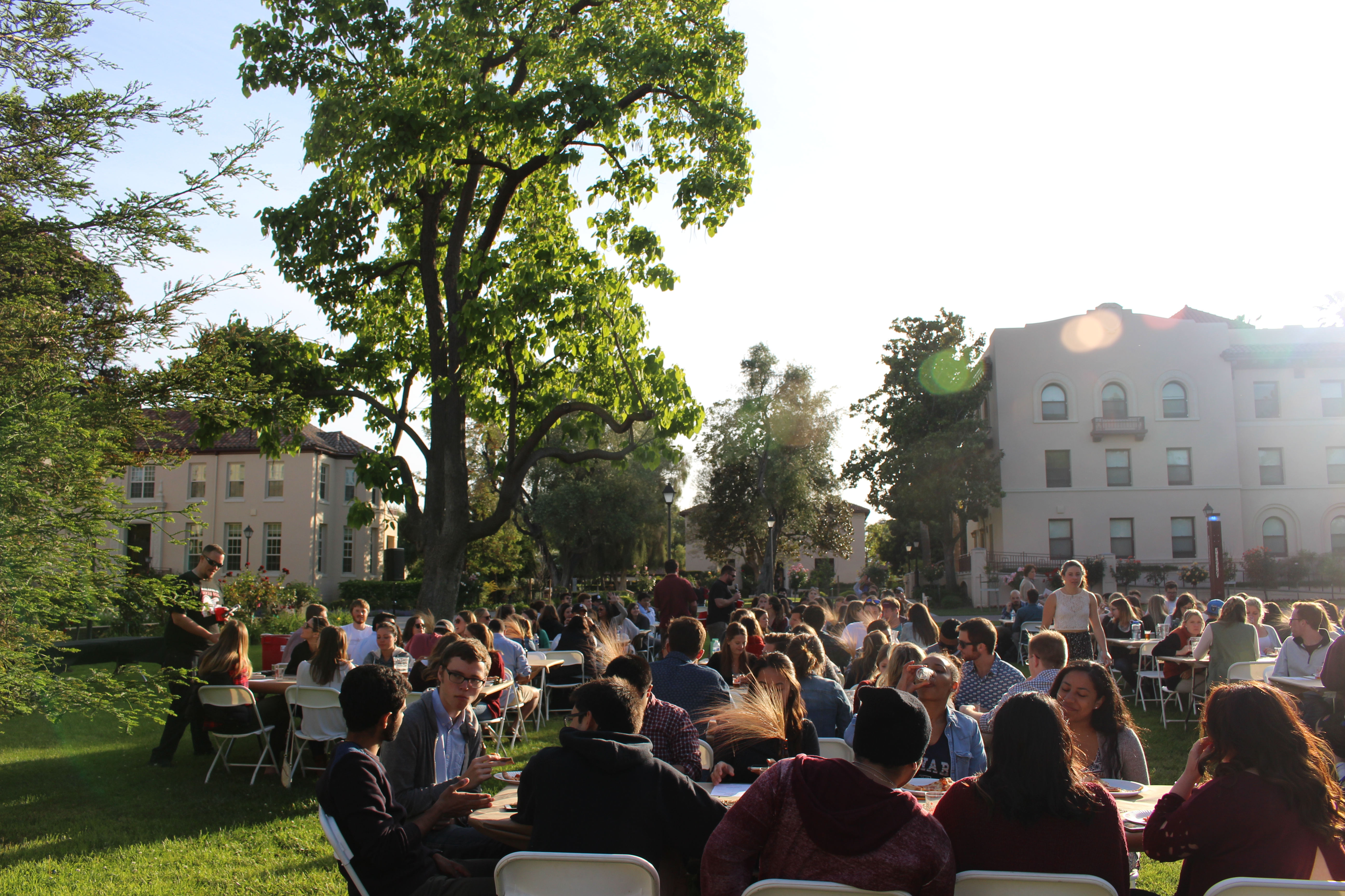Students on Lawn