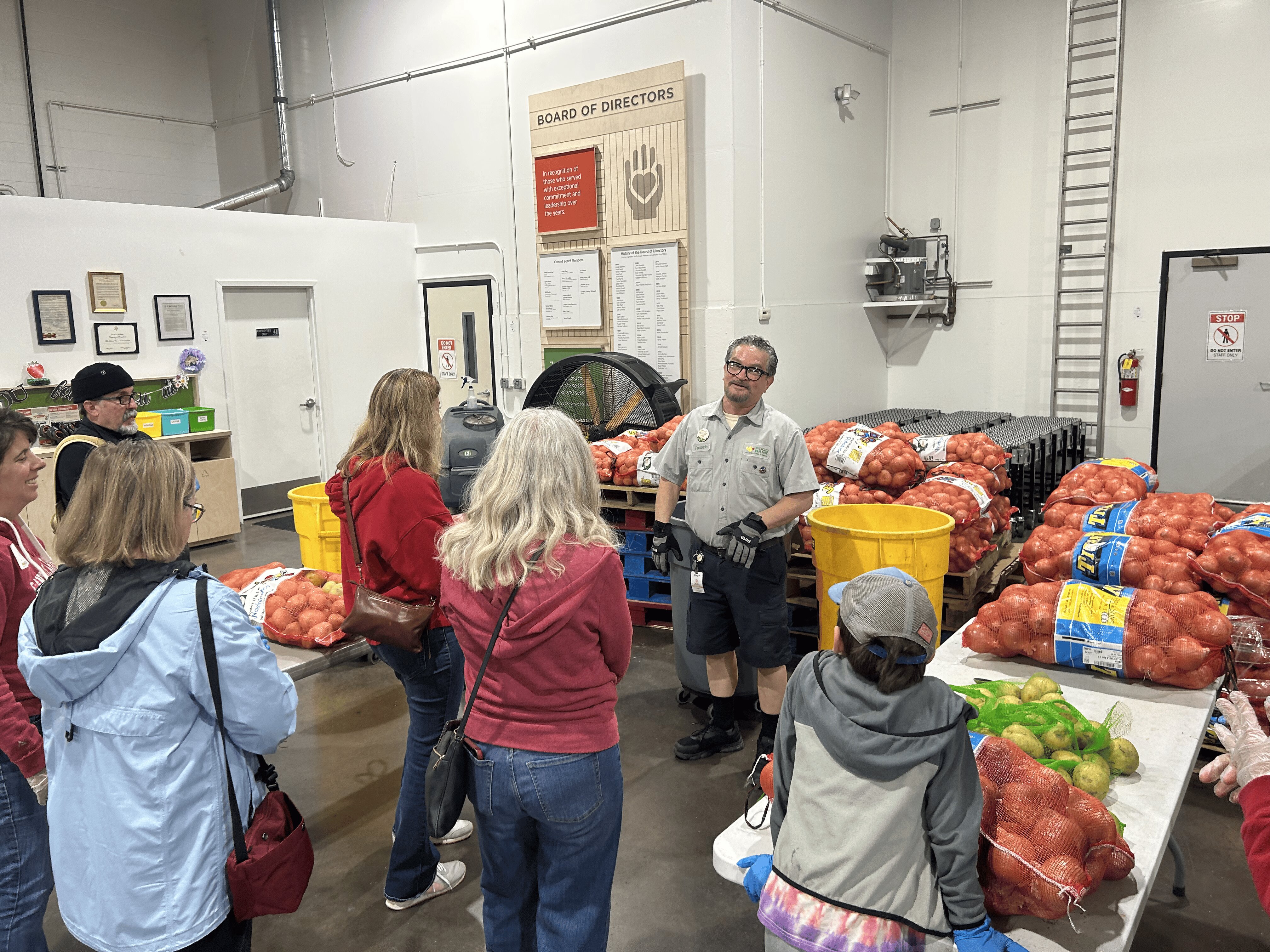 Alumni Helping at East Bay Food Sort Event
