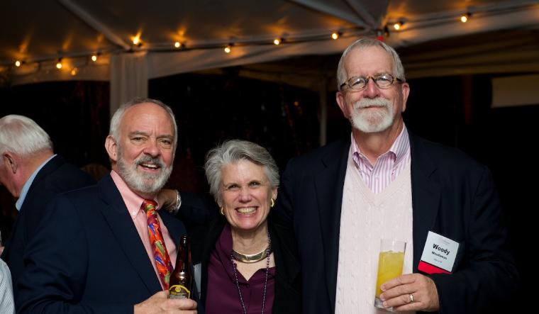 Three people from Class of 1966 at a reunion event.