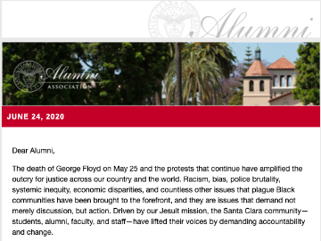 Email to alumni June 24, 2020