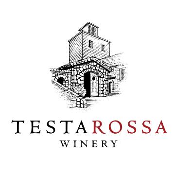 Logo of Testarossa Winery with an illustrated building.
